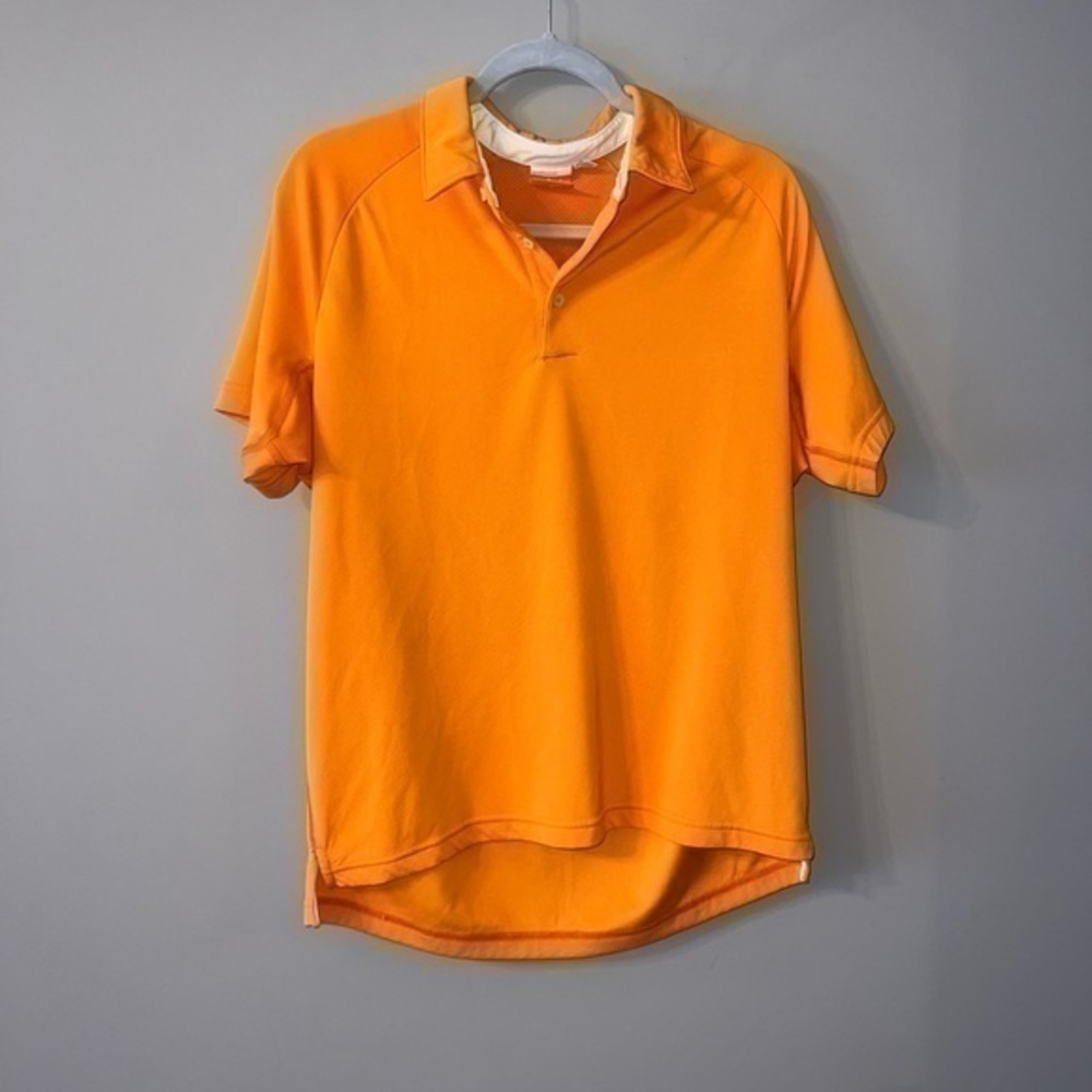 Bright orange puma golf shirt size medium